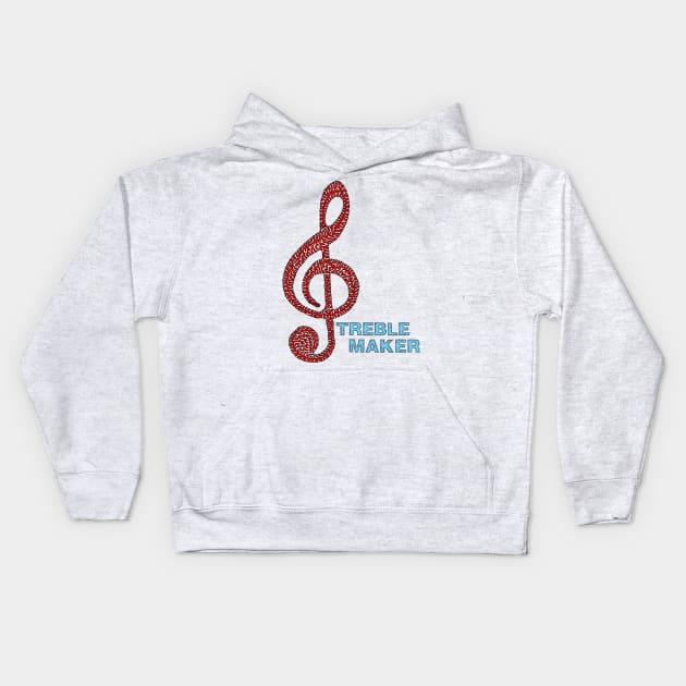 Treble Maker Kids Hoodie by NightserFineArts